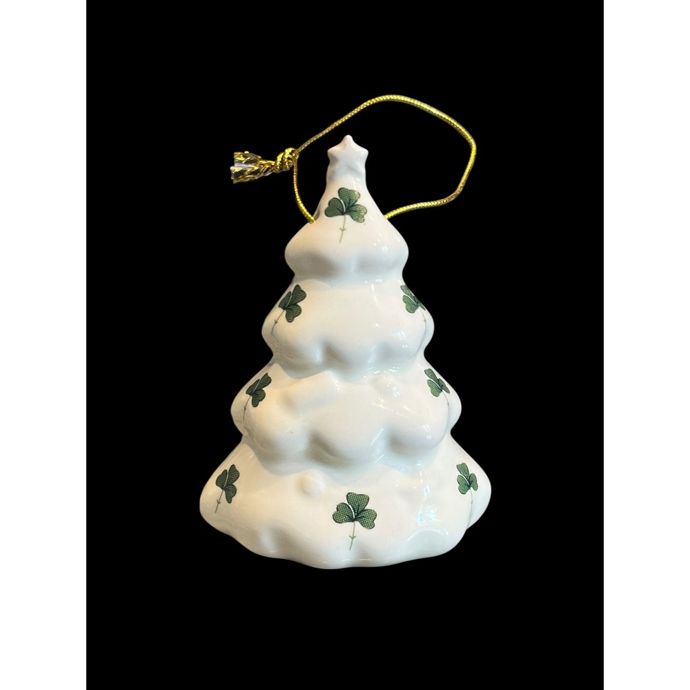 Liffey Artefacts Kildare Irish Shamrock Ceramic Christmas Tree Ornament Ireland